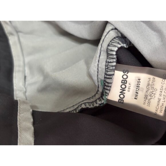 Bonobos Golf Mens Shorts Size 33 Black 8" Inseam Tech Chino Polyester Flat Front - Picture 4 of 5